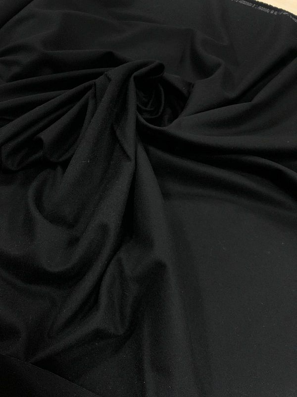 tessuto panno lana nero nero prezzo al metro 27.90 €