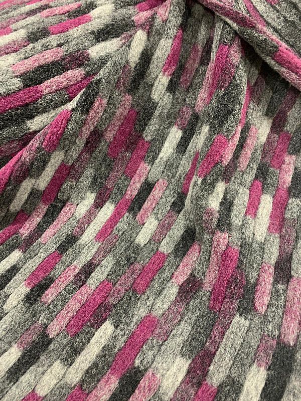 tessuto lana cotta fantasia lucca 2018 multicolor prezzo al metro 42.35 €